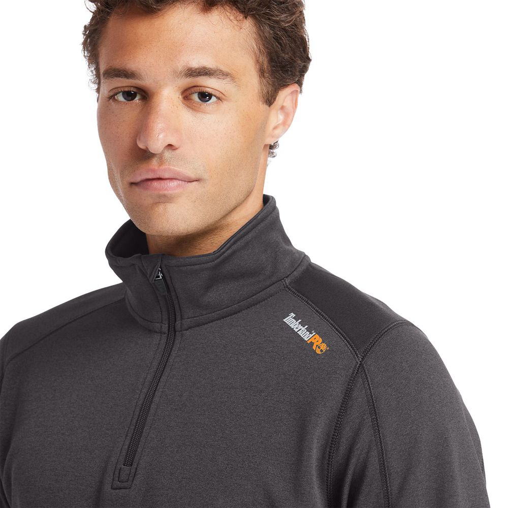 Hanorac Timberland Barbati Gri Inchis - Pro® Understory Quarter-Zip Fleece - Romania - JXZQMD432